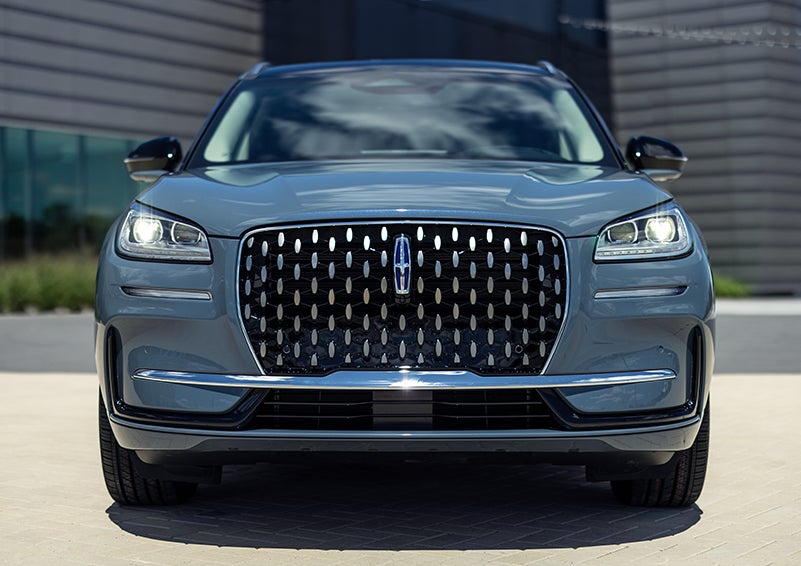 A 2023 Lincoln Corsair® Grand Touring model is shown in the Whisper Blue exterior color. | Zeigler Lincoln of Kalamazoo in Kalamazoo MI