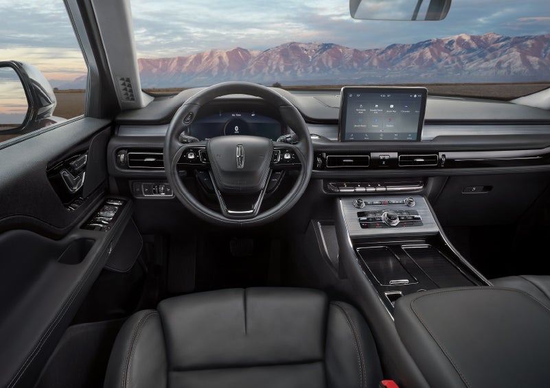 The interior of a Lincoln Aviator® SUV is shown | Zeigler Lincoln of Kalamazoo in Kalamazoo MI