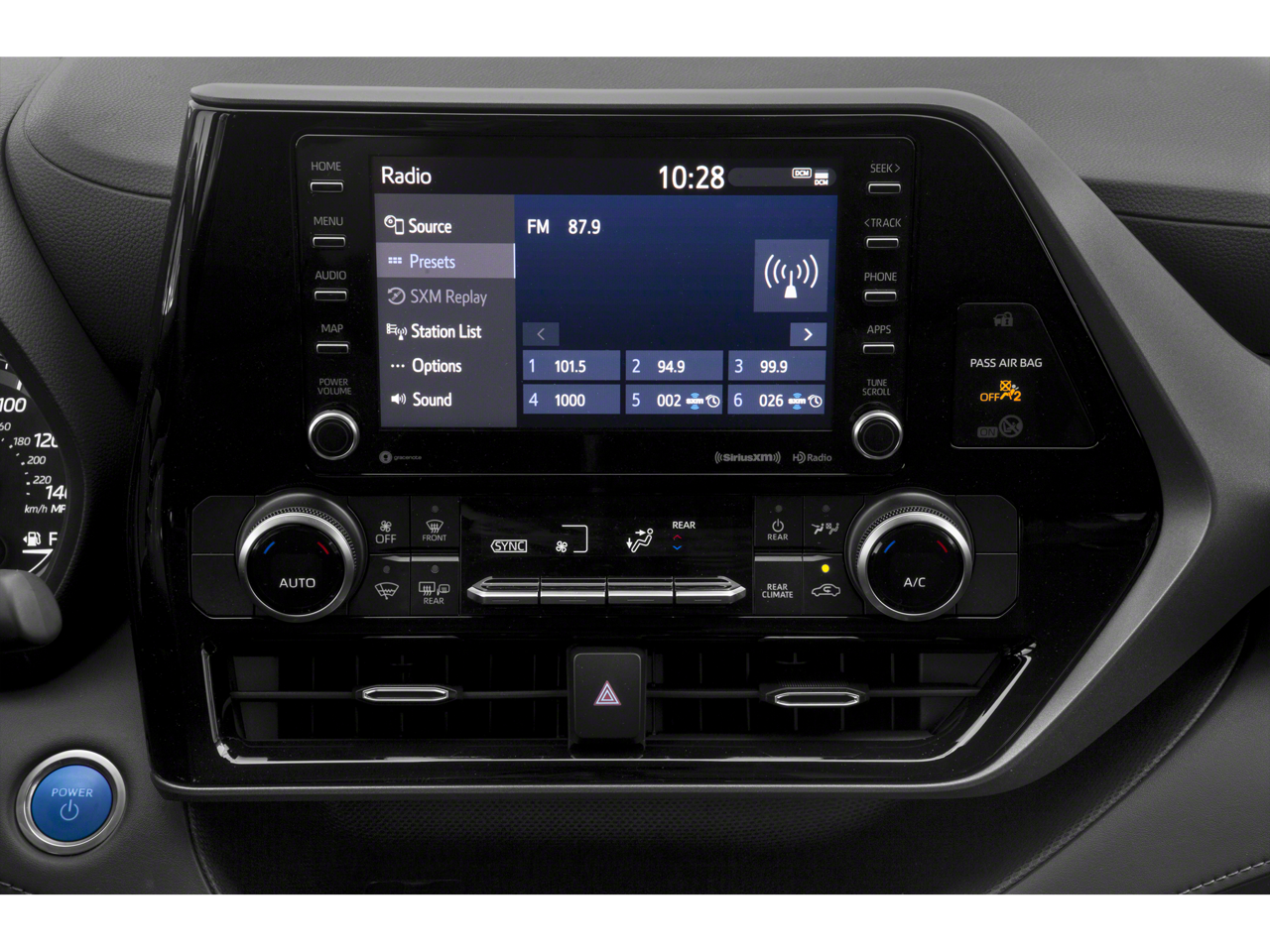 2022 Toyota Highlander Hybrid XLE Power moonroof