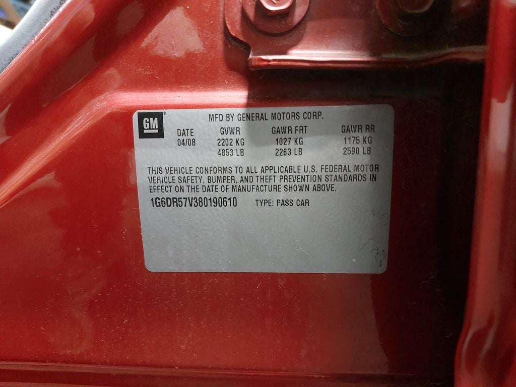 2008 Cadillac CTS Base 1SB