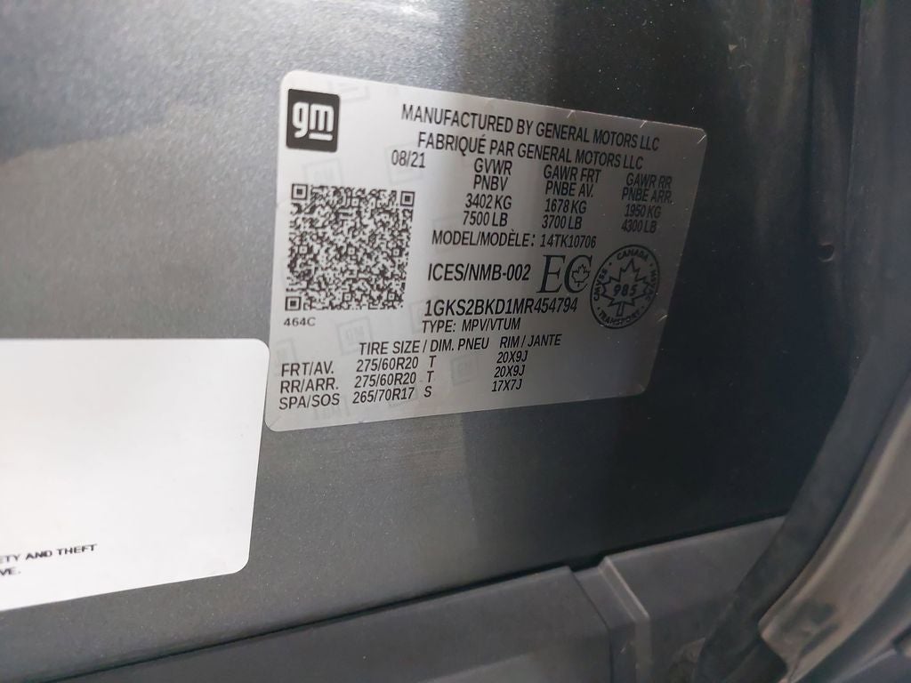 2021 GMC Yukon SLT