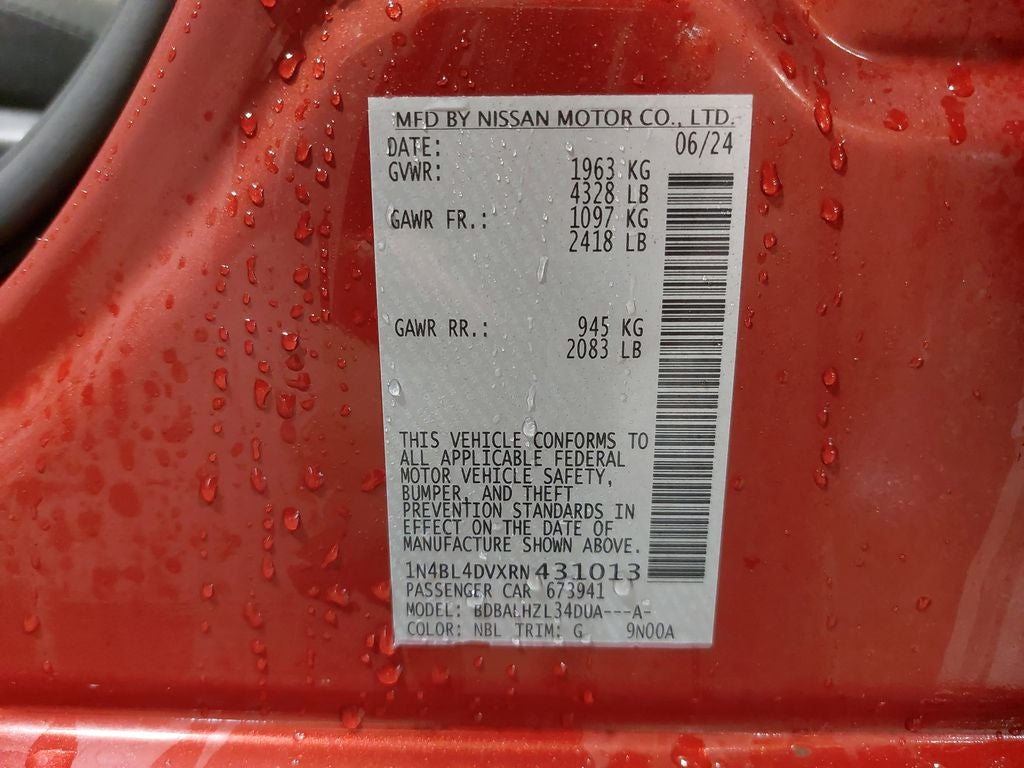 2024 Nissan Altima 2.5 SV