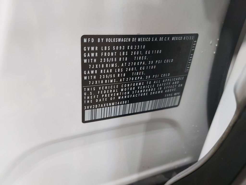 2022 Volkswagen Tiguan 2.0T SE