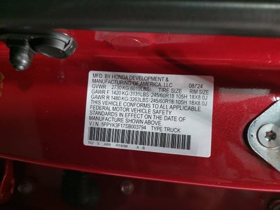 2025 Honda Ridgeline Sport