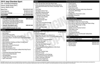 2015 Jeep Cherokee Base