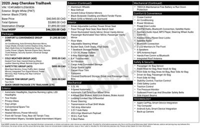 2020 Jeep Cherokee Trailhawk