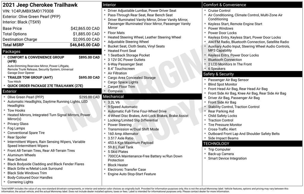 2021 Jeep Cherokee Trailhawk