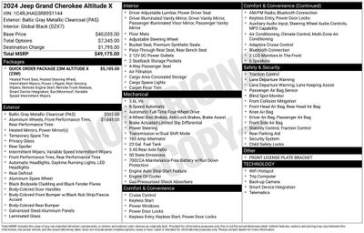 2024 Jeep Grand Cherokee Altitude X