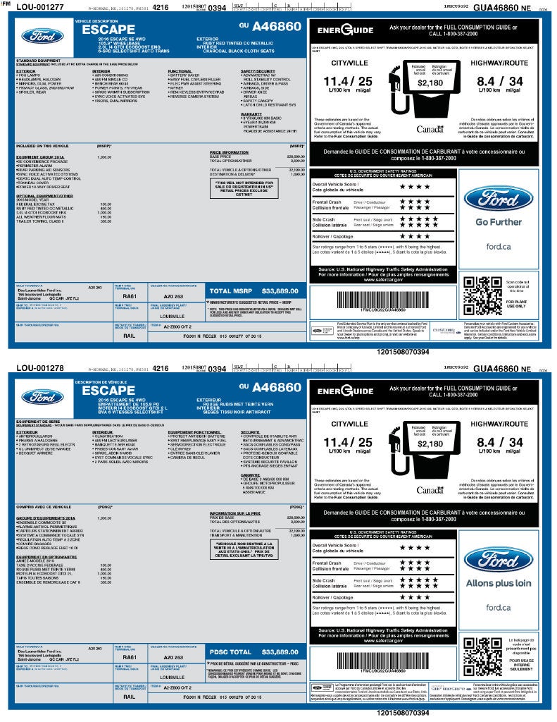 2016 Ford Escape SE