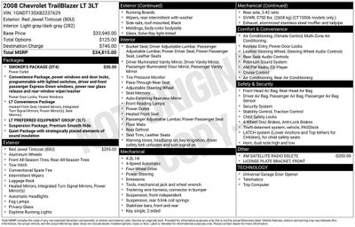 2008 Chevrolet TrailBlazer LT 3LT