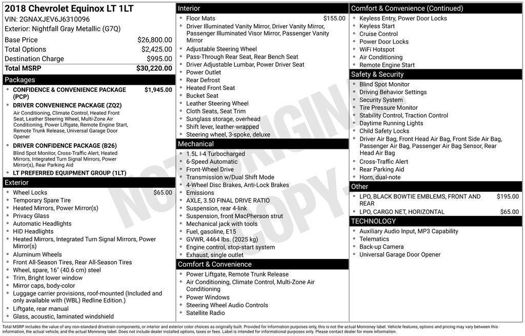 2018 Chevrolet Equinox LT
