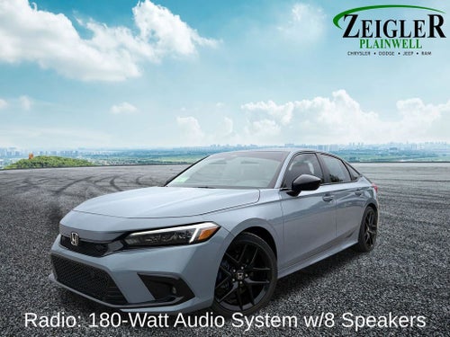 2023 Honda Civic Sport Radio: 180-Watt Audio System w/8 Speakers