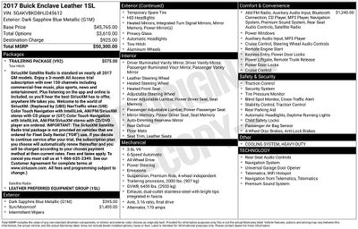 2017 Buick Enclave Leather Group