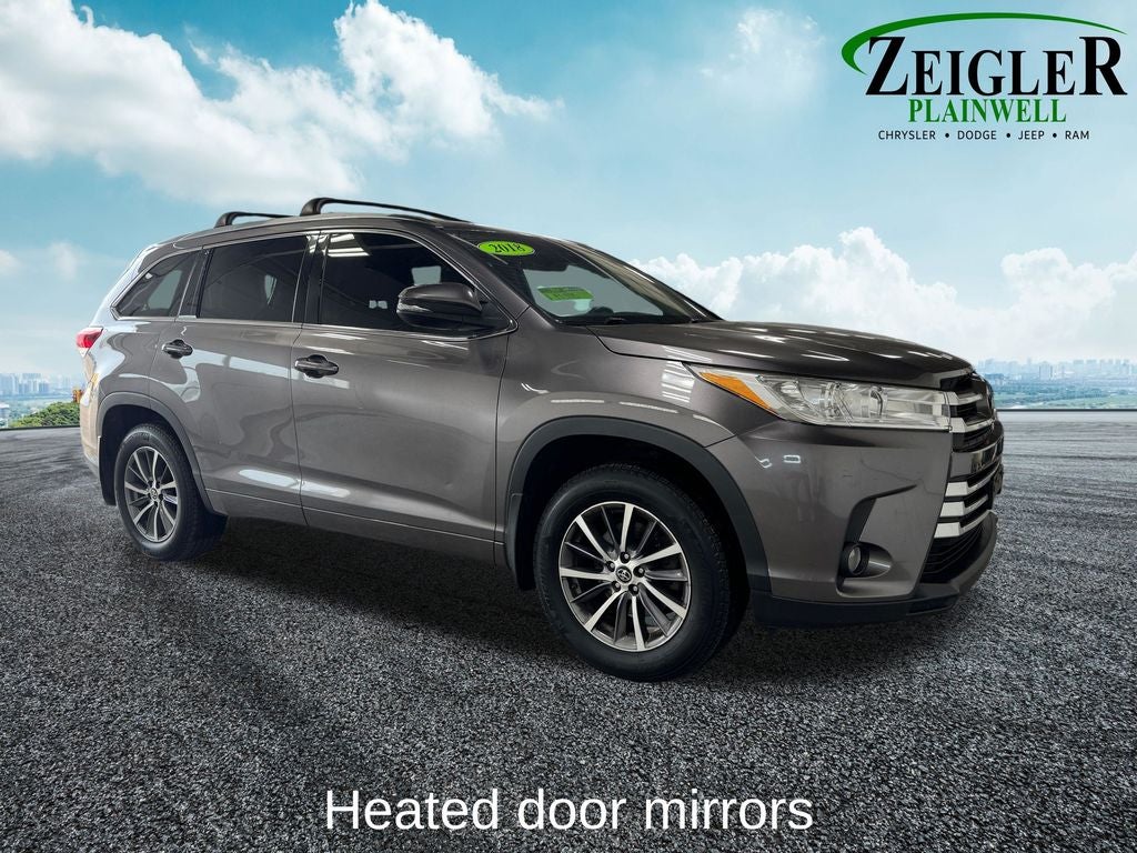 2018 Toyota Highlander XLE Power moonroof