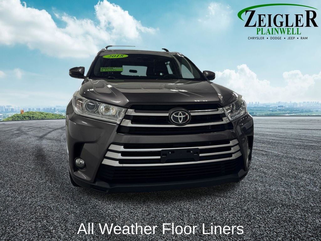 2018 Toyota Highlander XLE Power moonroof