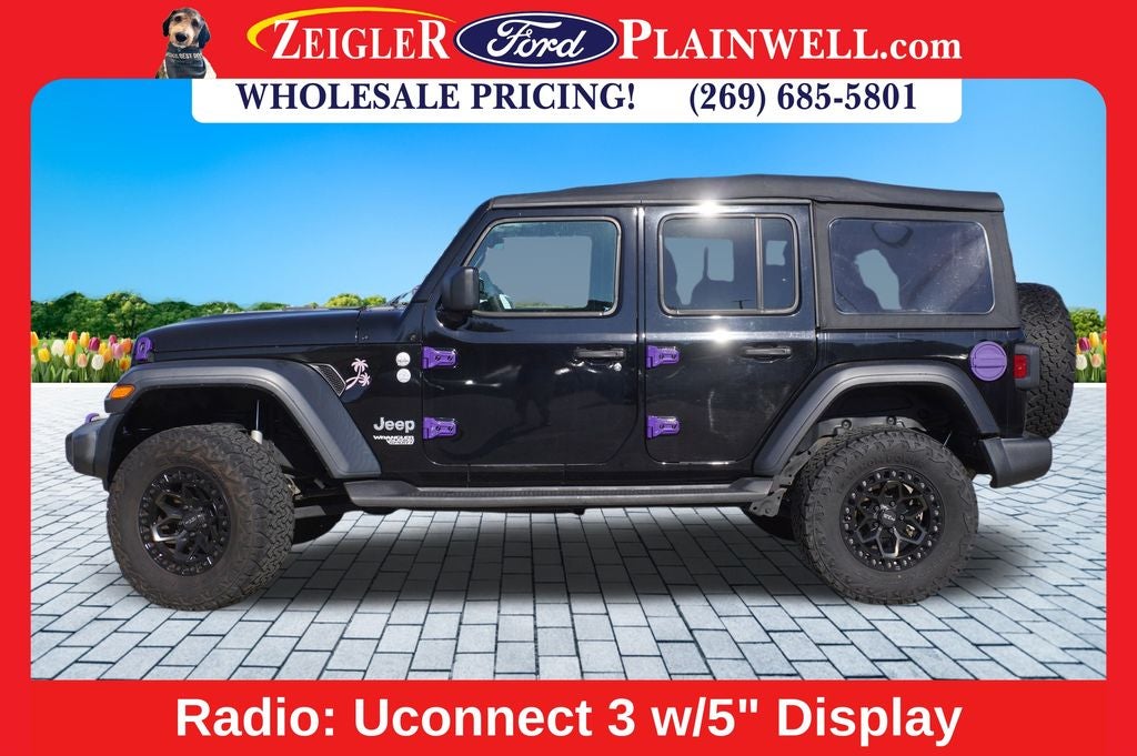 2018 Jeep Wrangler Unlimited Sport S V6 4 DOOR LIFT KIT CUSTOM WHEELS TIRES