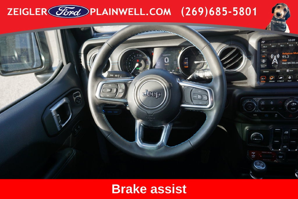 2023 Jeep Wrangler Rubicon 4xe NAV SKY 1 POWER TOP HEATED LEATHER