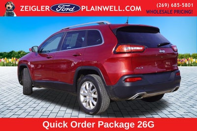 2016 Jeep Cherokee Limited 4x4 Navigation Leather V6