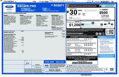 2022 Ford Escape SE Co Pilot 360 Nav Cold Weather Pkg Rear Camera