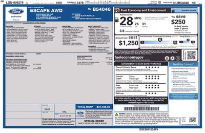 2022 Ford Escape SE AWD Rear Camera