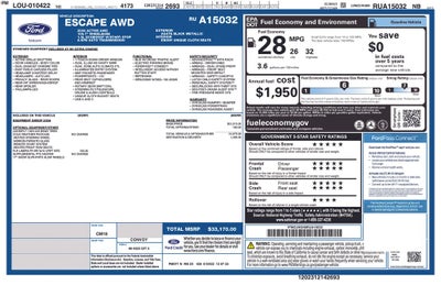 2024 Ford Escape Active AWD Rear Camera Power Seat