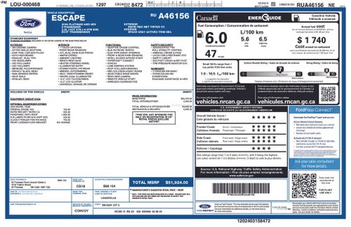 2024 Ford Escape Hybrid Platinum