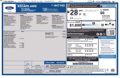 2023 Ford Escape ST-Line AWD Cold Weather Pkg Blis