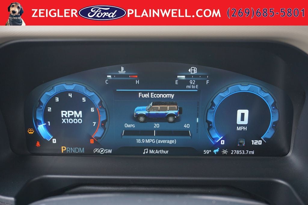 2025 Ford Bronco Big Bend 2.3 ECOBOOST 10 SPEED TRANS HARD TOP REMOTE START