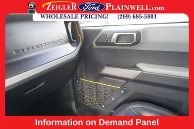 2022 Ford Bronco Badlands ADVANCED SASQUATCH MID HIG & LUX PKG LEATHER NAV