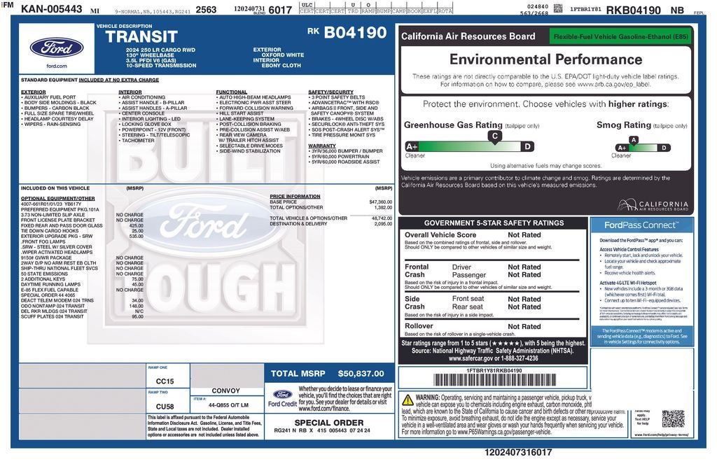 2024 Ford Transit-250 Base