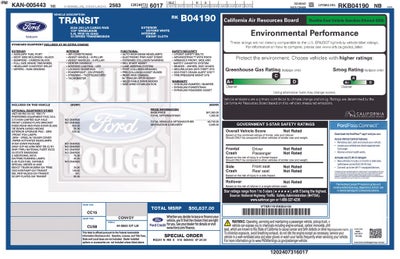 2024 Ford Transit-250 Base Low Roor Cargo Van Rear Camera