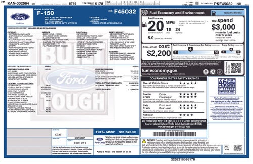 2023 Ford F-150 XLT 2.7L TWIN PANEL ROOF SPORT APPEARANCE PKG REAR SL