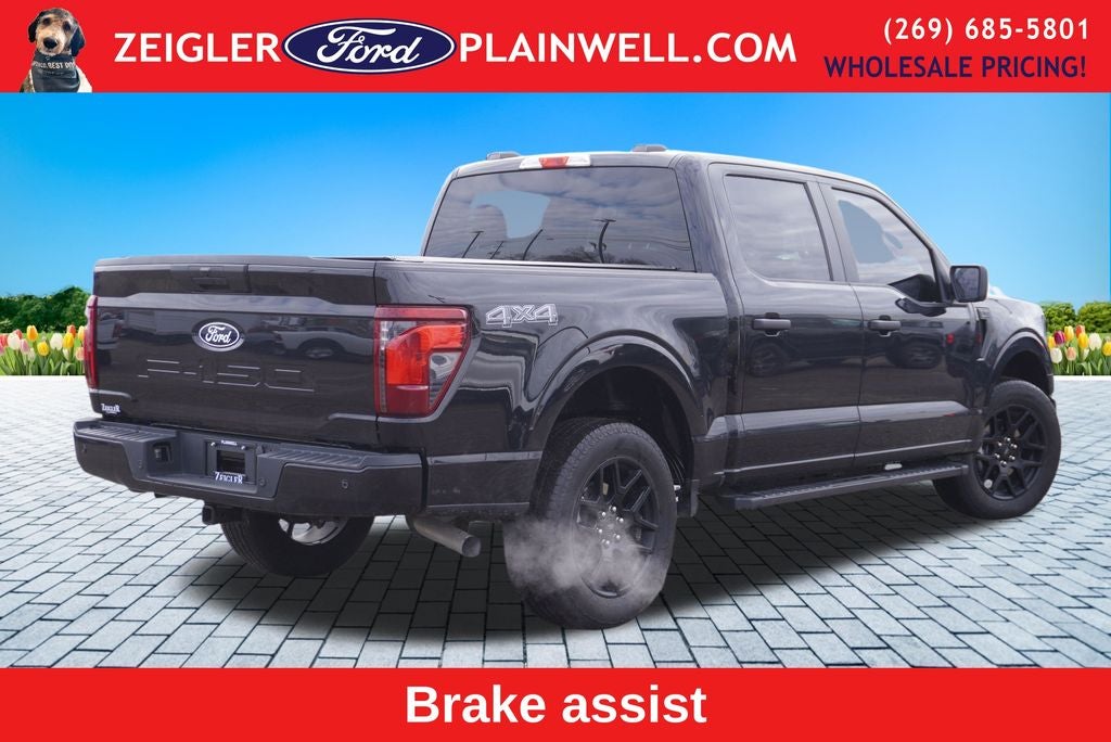 2024 Ford F-150 STX CREW CAB STX BLACK APPEARANCE PKG 20" WHEELS REAR