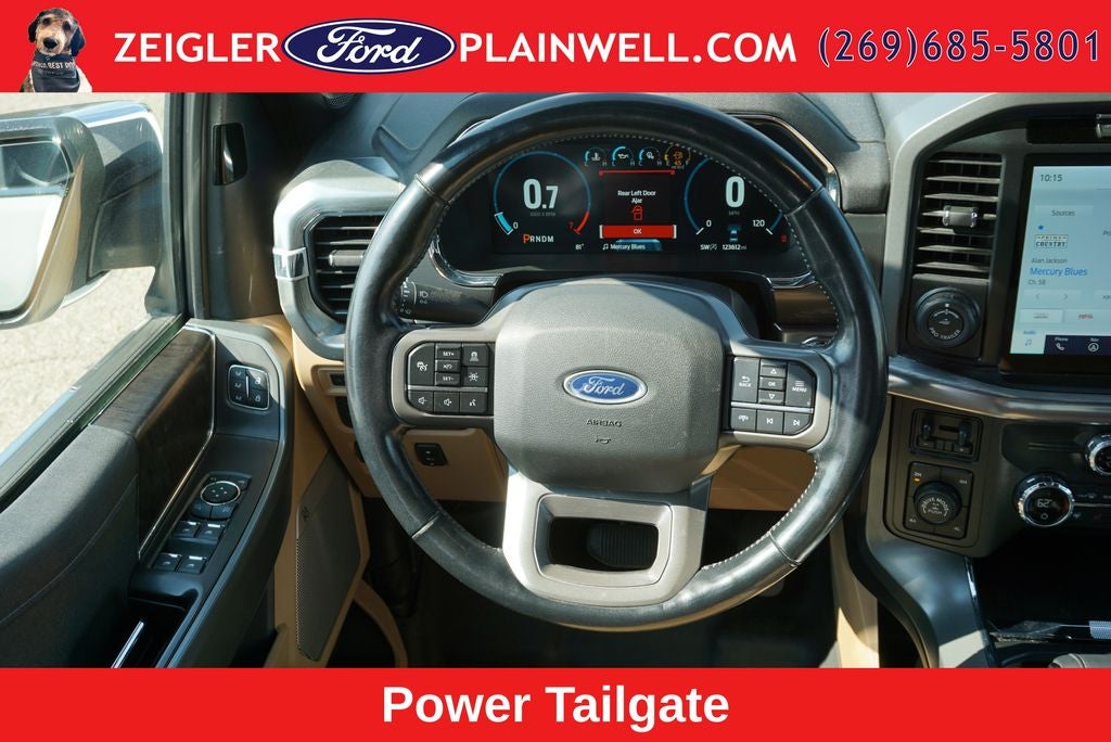 2021 Ford F-150 Lariat Crew Cab Navigation H&C Leather Chrome Pkg Tow