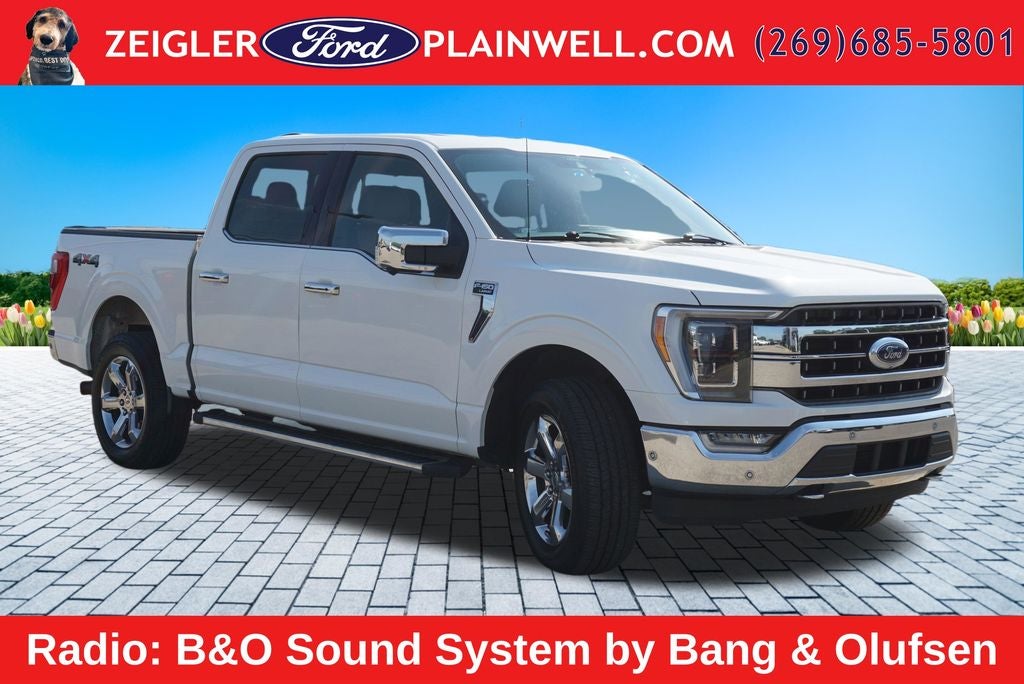2021 Ford F-150 Lariat Crew Cab Navigation H&C Leather Chrome Pkg Tow