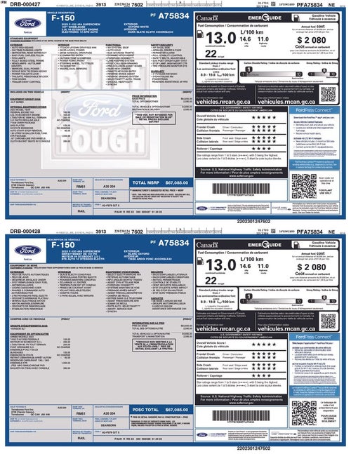 2023 Ford F-150 XLT Crew Cab 4x4 Chrome Pkg 3.5L Ecoboost Rear Camera