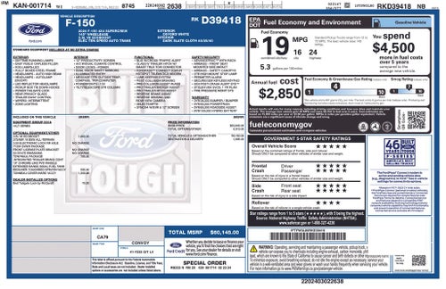 2024 Ford F-150 XLT Tow Haul Pkg 18" Chrome Wheels