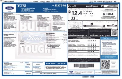 2025 Ford F-150 XLT Crew Cab 4x4 Blis 3.5L Ecoboost 18" CHROME-LIKE PV