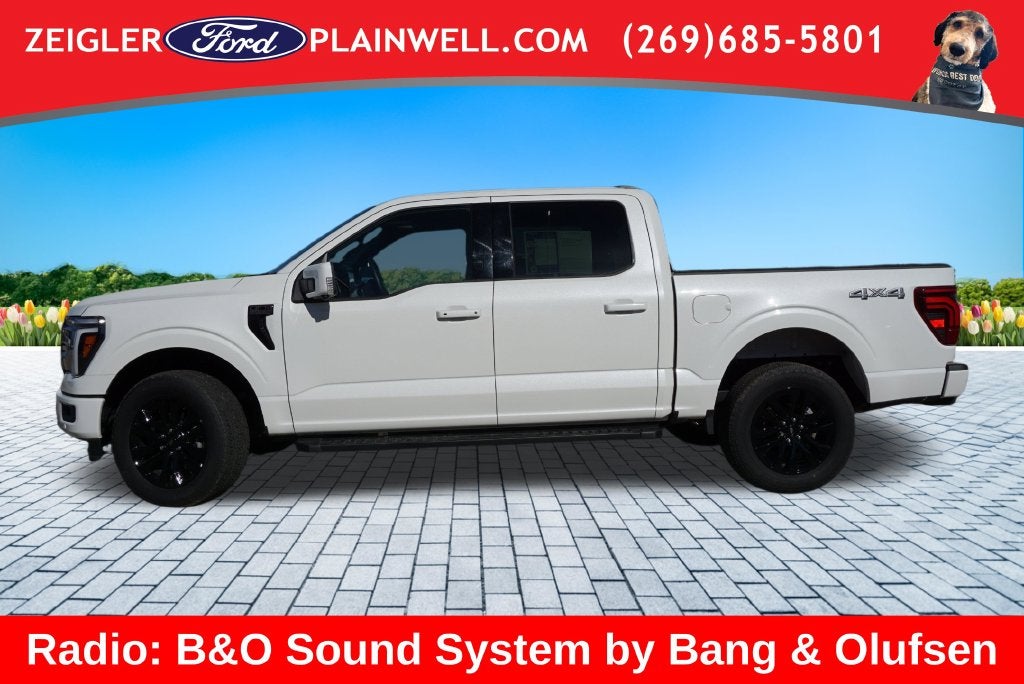 2025 Ford F-150 Lariat Black Appearance Pkg Twin Panel Roof Leather