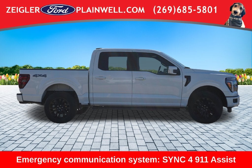 2025 Ford F-150 Lariat Black Appearance Pkg Twin Panel Roof Leather