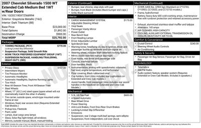 2007 Chevrolet Silverado 1500 Work Truck LT1