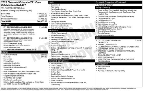 2023 Chevrolet Colorado Z71