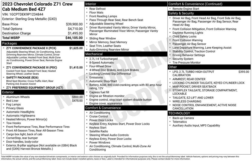 2023 Chevrolet Colorado Z71