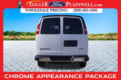 2023 GMC Savana 3500 LT 15 Passenger Extended WB Chrome Pkg Rear Camera