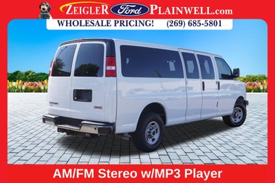 2023 GMC Savana 3500 LT 15 Passenger Extended WB Chrome Pkg Rear Camera