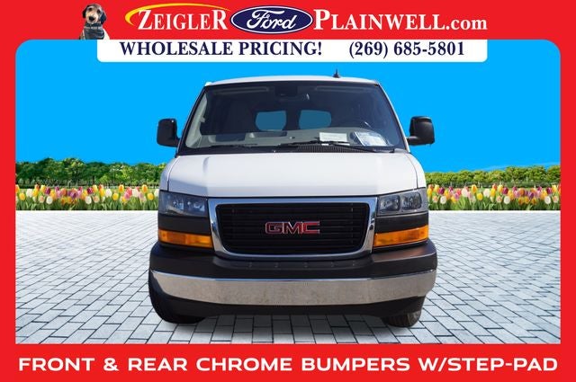 2023 GMC Savana 3500 LT 15 Passenger Extended WB Chrome Pkg Rear Camera