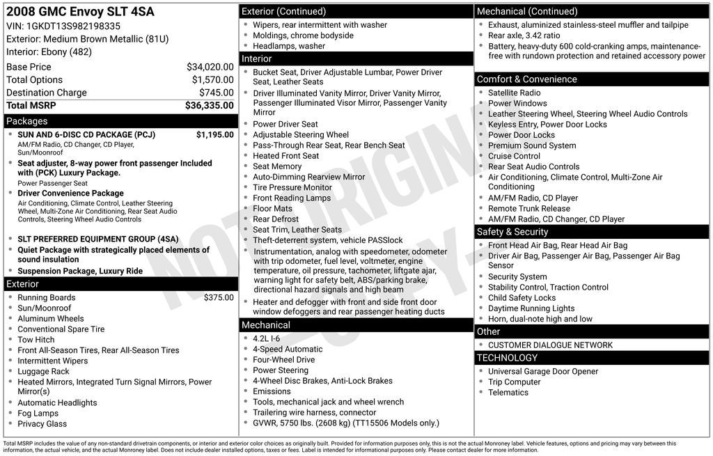 2008 GMC Envoy SLT