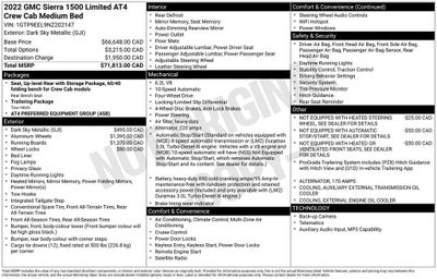 2022 GMC Sierra 1500 Limited AT4