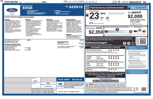 2024 Ford Edge SE AWD Rear Camera