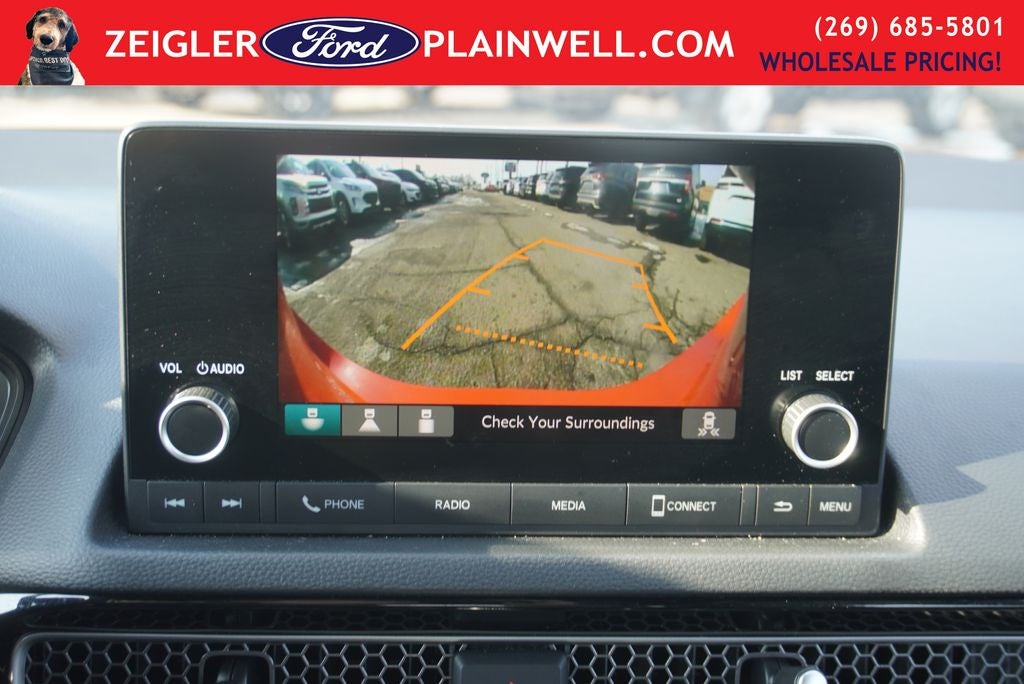 2025 Honda Civic Sport Leather Sport Pkg Black Wheels Rear Camera